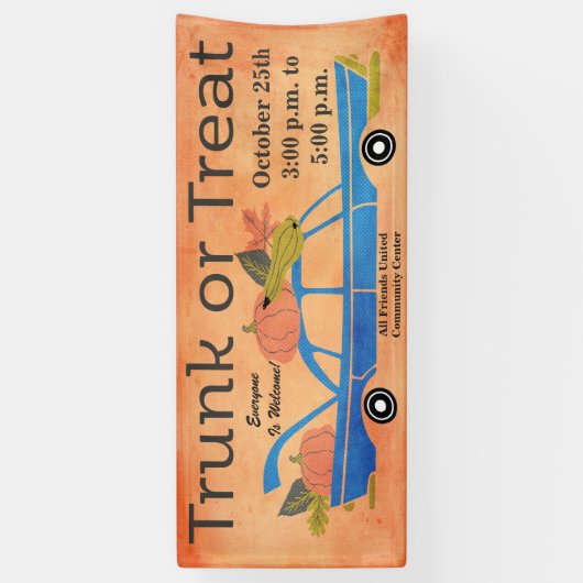Community Trunk oder Leckerei Halloween Lkw Event Banner (Vertikal)