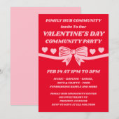 Community Valentine’s Day Event Einladung (Vorne/Hinten)