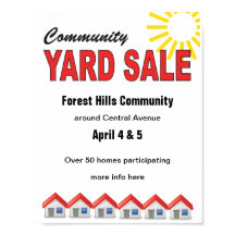 Community Yard Sale-Plakat