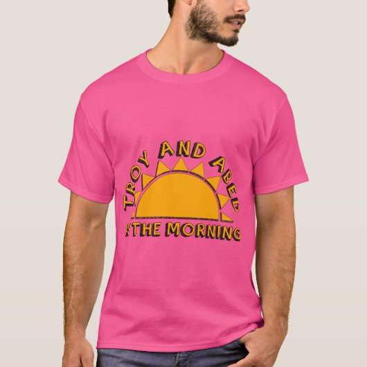 Communityroy und Abed am Morgen T-Shirt (Vorderseite)