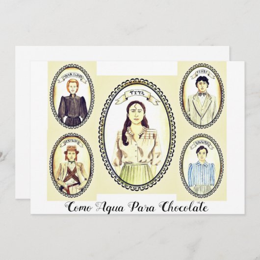 Como Agua Para Chocolate Book Club Einladung (Vorne/Hinten)