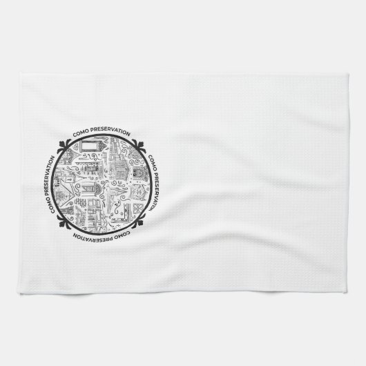 CoMo Bewahrung Küchenhandtuch mit Linienzeichnunge Geschirrtuch (Horizontal)