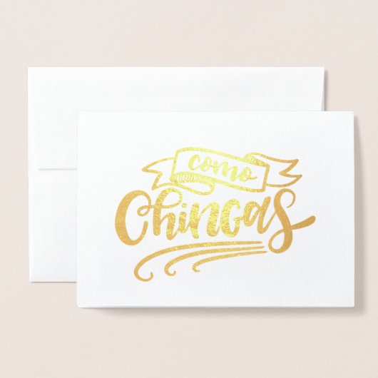 Como Chingas Folienkarte (Vorderseite mit Umschlag)