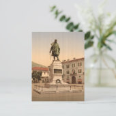 Como, Garibaldi Monument Postkarte (Stehend Vorderseite)