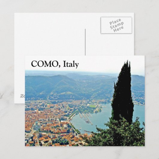 Como in Italien - Postkarte (Vorne/Hinten)