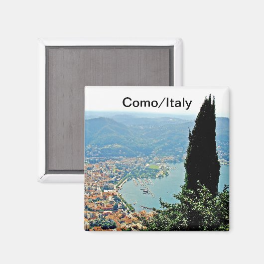 Como in Italien Souvenir Magnet (Vorderseite/Rückseite)