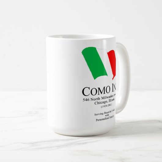 Como Inn Italian Restaurant, Chicago, IL Kaffeetasse (VorderseiteRechts)