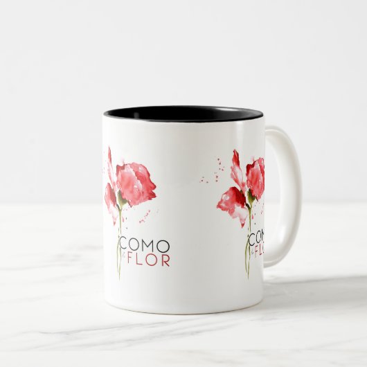 Como La Flor Zweifarbige Tasse (VorderseiteRechts)