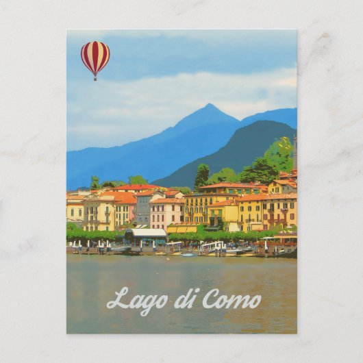 Como Lake, Italien Postkarte (Vorderseite)