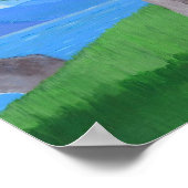 Como Lake Side Walk Poster (Ecke)