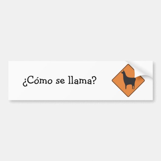 ¿ Cómo Se-Lama? Autoaufkleber (Vorne)