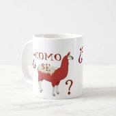 Como Se-Lama-Tasse mit Lama-Bild Kaffeetasse (Vorderseite Links)