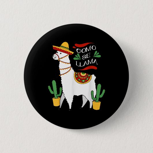 Como Se Llama Cactus Niedlich Cinco De Mayo Drink Button (Vorderseite)