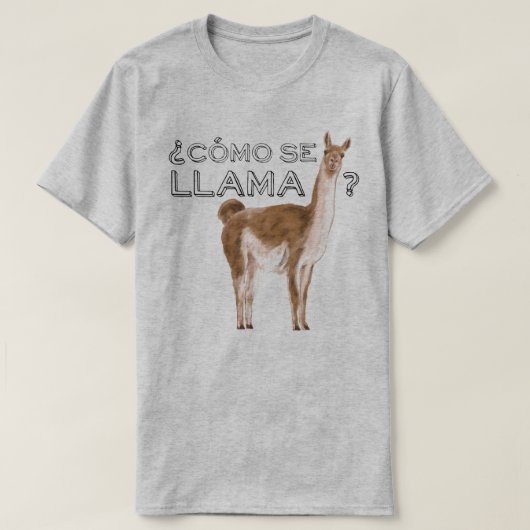 Como Se Llama Funny Animal Sprichwort T-Shirt (Design vorne)