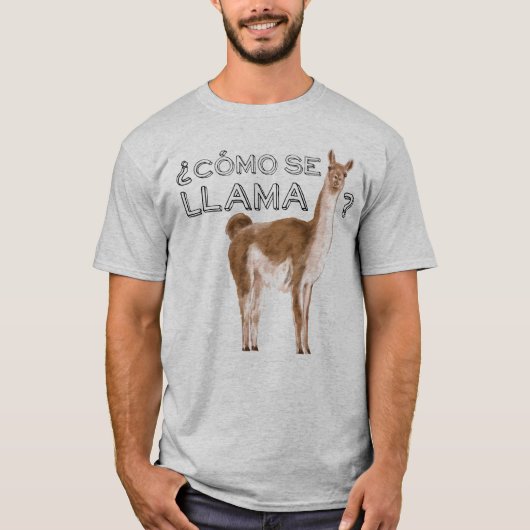 Como Se Llama Funny Animal Sprichwort T-Shirt (Vorderseite)