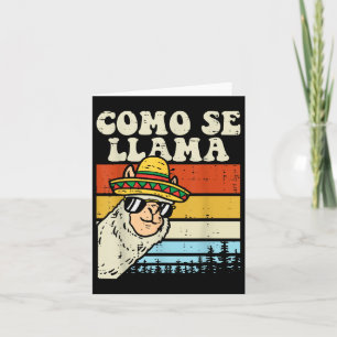 Como Se Llama Funny Cinco De Mayo Mexican Alpaca A Karte