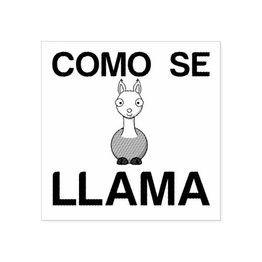 COMO SE LLAMA GUMMISTEMPEL (Prägung)