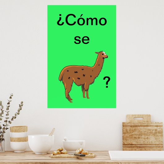 ¿Cómo se llama? Poster (Küche)