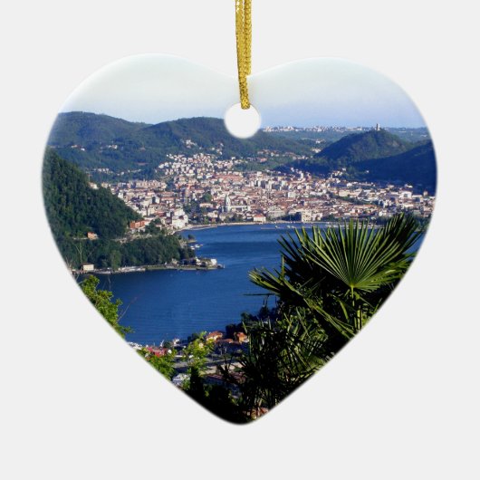 Como See 2 Keramik Ornament (Vorne)