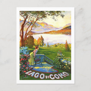 Como-See Italien Reisen in alter Zeit Postkarte