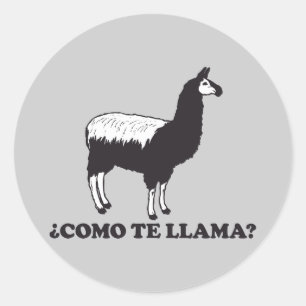 Como Te Lama Runder Aufkleber