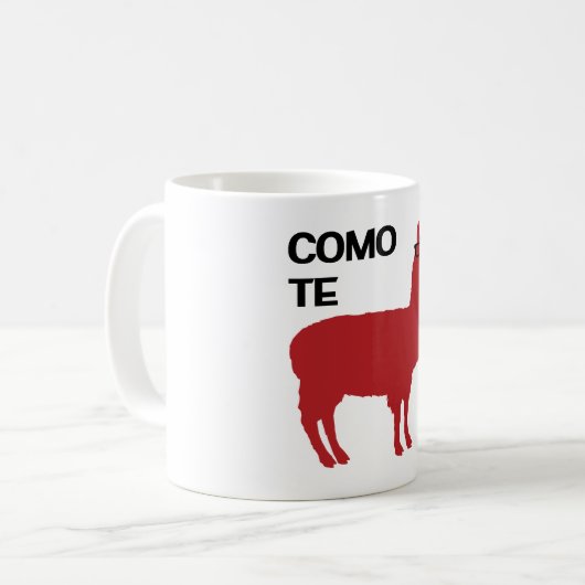 Como Te Llama Kaffeetasse (Vorderseite Links)