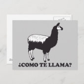 Como Te Llama Postkarte (Vorne/Hinten)