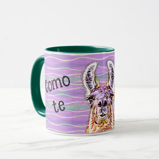Como te llamas Colorful Llama Tassen Cup (Vorderseite Links)