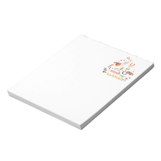 Como te Llamas. Funny Spanish Word Spaß. Notizblock (Rotiert)