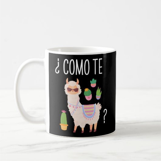 Como Te Llamas Student Spanischer Lehrer Bilingual Kaffeetasse (Links)