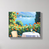 Como Terrasse View Canvas Print Leinwanddruck (Vorderseite)