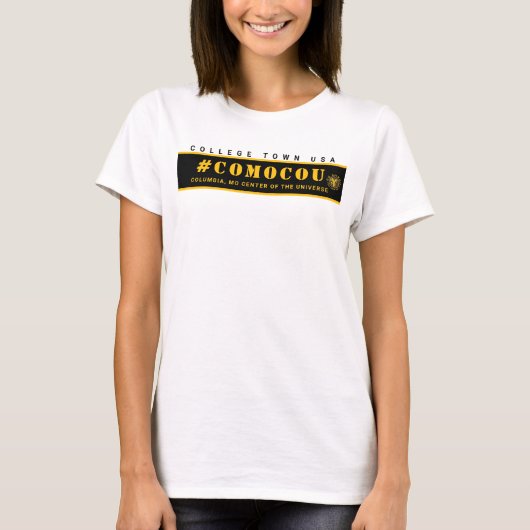 COMOCOU #COMOCOU gold-t T-Shirt (Vorderseite)