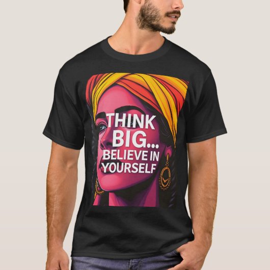 Comoda Playera Con Hermoso Mensaje Motivador T-Shirt (Vorderseite)