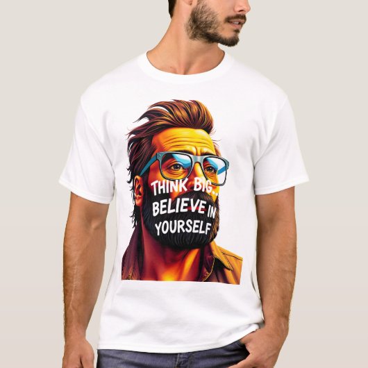 Comoda Playera Con Hermoso Mensaje Motivador T-Shirt (Vorderseite)