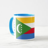 Comoren-Flaggen-Tasse Tasse (Vorderseite Links)