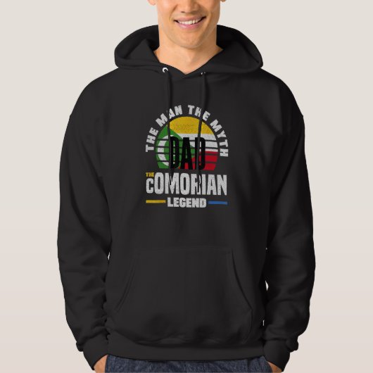 Comorian Comoros Comorian Flag Fathers Day Hoodie (Vorderseite)
