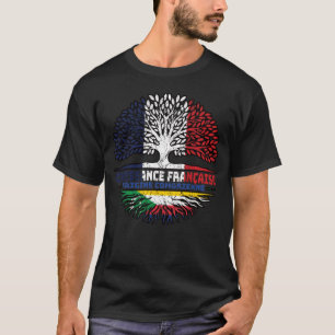 Comoros Comoros Französisch-Tree-Roots-Flag T-Shirt