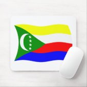 Comoros Flag Mousepad (Mit Mouse)