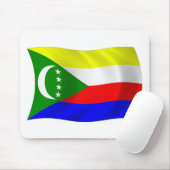 Comoros Flag Mousepad (Mit Mouse)