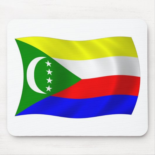 Comoros Flag Mousepad (Vorne)