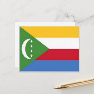 Comoros - Flag - Postkarte