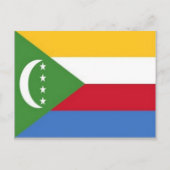 Comoros - Flag - Postkarte (Vorderseite)