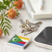 Comoros Flag Schlüsselanhänger (Seite)