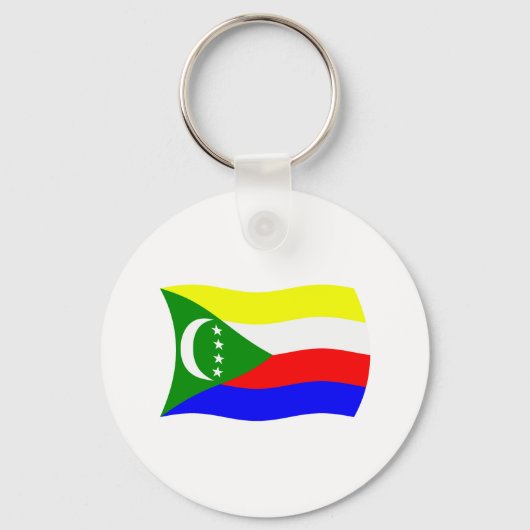 Comoros Flag Schlüsselanhänger (Vorderseite)