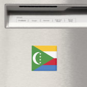 Comoros-Flagge KM Magnet (In Situ (Geschirrspüler))