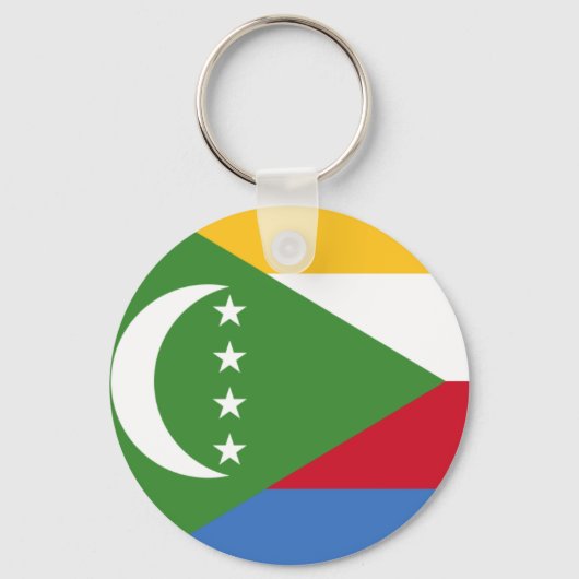 Comoros-Flagge KM Schlüsselanhänger (Vorderseite)
