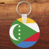 Comoros-Flagge KM Schlüsselanhänger (Vorderseite)