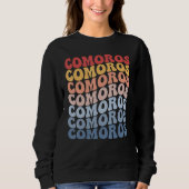 Comoros Groovy Retro Comorian Sweatshirt (Vorderseite)