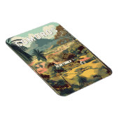 Comoros Illustration Travel Art Vintage Magnet (Rechte Seite)