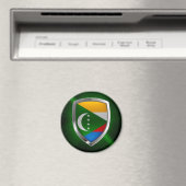 Comoros Mettalic Emblem Magnet (In Situ (Geschirrspüler))
